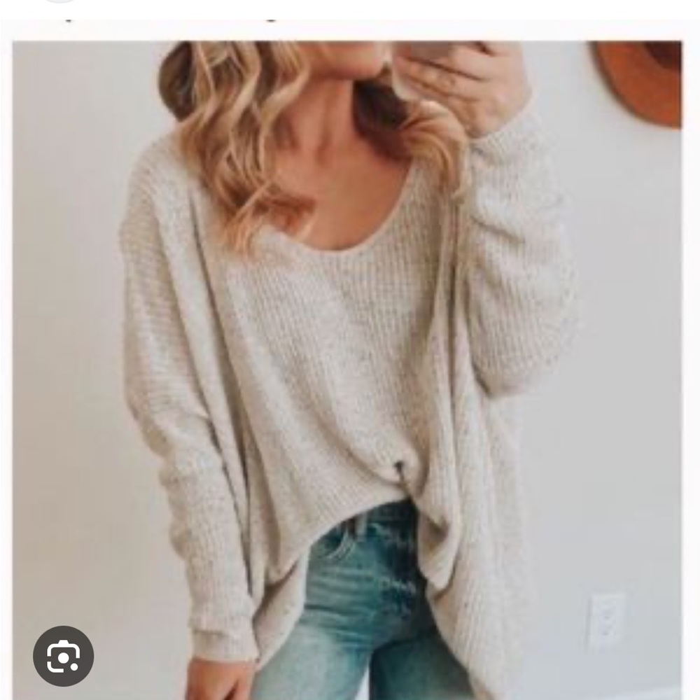 Carly Jean LA Rhea Sweater - S/M GRAY